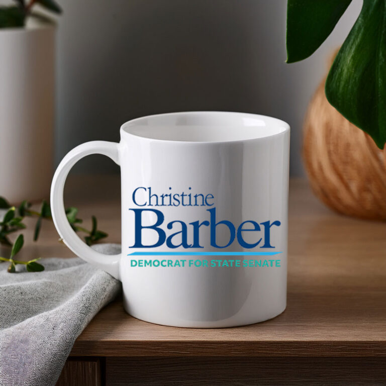 Christine Barber Democrat For State Senate Coffee Mug