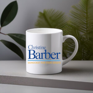 Christine Barber Democrat For State Senate Mug