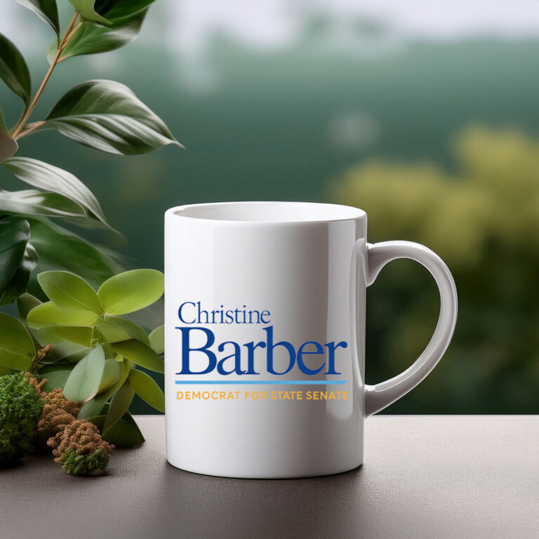Christine Barber Democrat For State Senate Mug