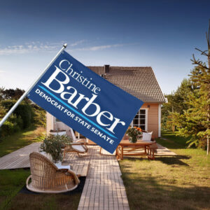 Christine Barber For State Senate Flag
