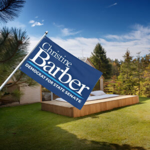 Christine Barber For State Senate Flag
