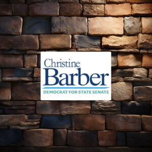 Vote Christine Barber Democrat For State Senate Sticker Decal